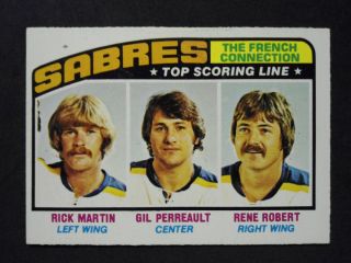 1976 77 O PEE CHEE 214 THE FRENCH CONNECTION MARTIN PERREAULT ROBERT
