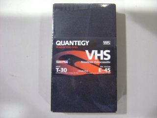 New 20x VHS T30 E 45 PAL SECAM Blank Tape Broadcast Pro