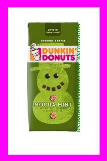 Dunkin Donuts Ground Holiday Coffee Bag Mocha Mint