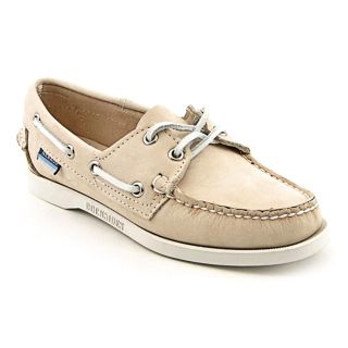   Womens Size 10 Beige Oyster Boat Wide Nubuck Leather Boat Shoes