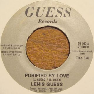 Lenis Guess Funky Modern Soul/Disco 45 on Guess Purified By Love