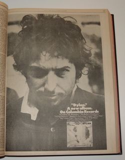 Bob Dylan 1974 Tour 1st Edition Concert Bound Volume Original RARE 