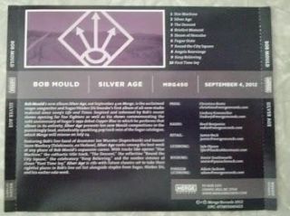 Cent CD Bob Mould Silver Age EX Husker Du EX Sugar 2012 Advance 