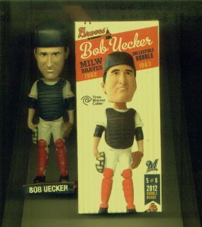 2012 Milwaukee Brewers Bob Uecker Bobblehead SGA 7 29 12 1962 Braves 