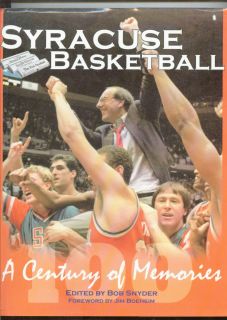 SYRACUSE BASKETBALL A CENTURY OF MEMORIES AUTOGRAPHED BY JIM BOHEIM 