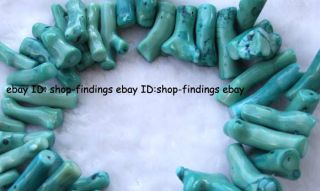 Baroque Blue Green Coral 12x25 12x30mm Loose Beads 16