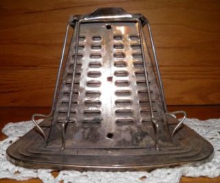 Vintage Open Flame Woodburning Stove Toaster Holds 4 Slices of Bread 