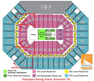 Sugarland Tickets Knoxville Thompson Boling Pit 10 6 11