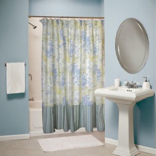 Greenland Home Fashions Coral Blue Shower Curtain GL 1010ESHW