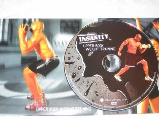 INSANITY UPPER BODY WEIGHT TRAINING Beachbody ONE DVD ONLY NEW AUTH 