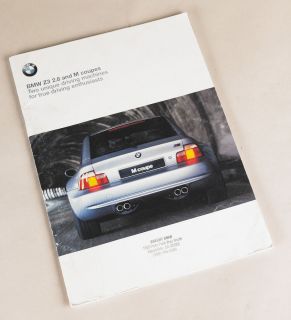 BMW Z3 M Coupe Dealer Ordering Brochure No Reserve