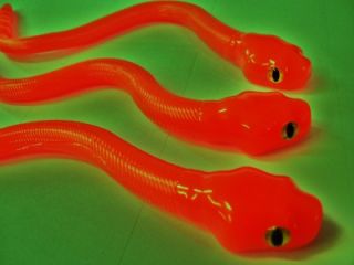 Bogs Orange Viper Rattle Snake Lure Bass Pike Bait New Realistic 