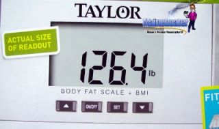 New Taylor Body Fat BMI Mass Index Athlete 330lb Scale