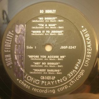 Bo Diddley 1st Self Titled Original Chess 1431 Black Label US 1958 