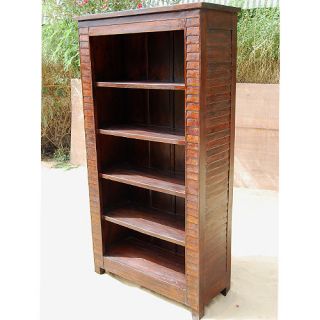 Modern Casual Solid Wood Large 5 shelf Bookcase / Book Shelf Display 