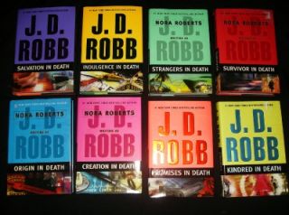 ROBB ALL IN DEATH series HARDCOVER MYSTERY BOOK LOT Eve Dallas