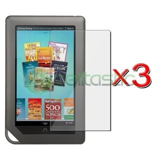 3pcs Screen Protector Cover for Tablet Barnes Noble Nook Color