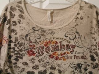 Bombay Glitter Top by Susan Lawrence Size 2X 22