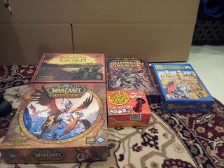 Board Game Lot Carcassonne Dungeon Twister Settlers of Catan and More 
