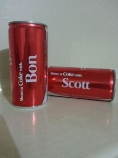 Bon Scott Coca Cola Can Set Ultra RARE and Impossible to Find AC DC 