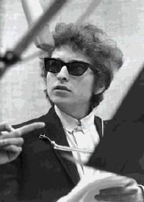 Music Poster Bob Dylan Wearing Shades in The Studio