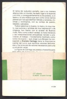 Jorge Luis Borges Book Evaristo Carriego 1983 Emece