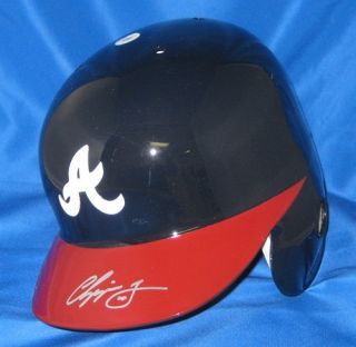 Chipper Jones Signed Autographed Braves Authentic Batting Helmet RH 