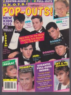 Vintage 1990 Pop Outs Teen Magazine NKOTB NPH PINUPS Posters Teens 