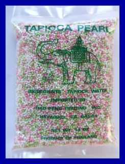 Thai Mini Color Tapioca Pearls All Natural USA Seller