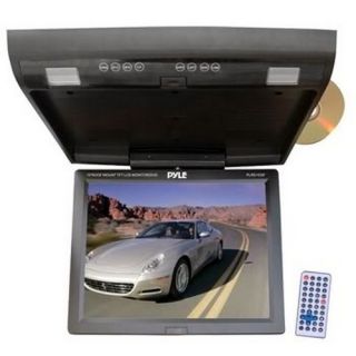 Pyle PLRD153IF 15 1 Flip Down Car Monitor W DVD USB SD Player