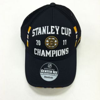 Boston Bruins Stanley Cup 2011 Champions Reebok Hat Black