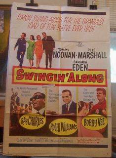 Tommy Noonan Barbara Eden Ray Charles Bobby Vee Swingin Along 1962 One 