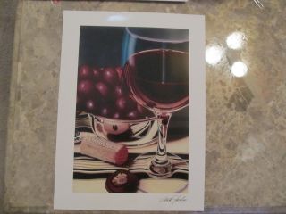 Scott Jacobs Grape Perfection Seriolithograph in Color on Paper with 