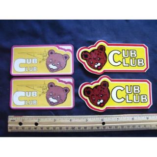 pc Lot Vintage Piper Cub CLUB CUB Sticker/Decal