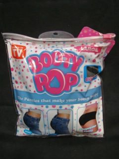 New Booty Pop Size Large Padded Butt Bum Shaper Enhancer Panty Panties 