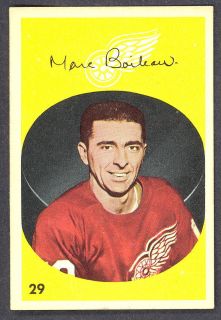 1962 63 Parkhurst Hockey 29 Marc Boileau EX NM Detroit Red Wings with 