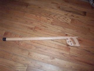 Vermont Made Oak Walking Cane Handle Shaped Like Saw