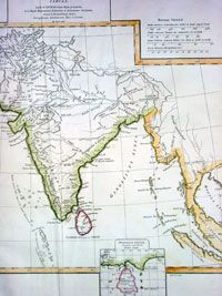 1765 D Anville Antique Map of India SE Asia Taprobana