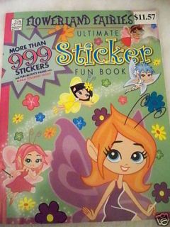  New Flowerland Fairies 999 Sticker Fun Book
