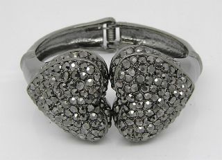 Elegant Bow Bracelet Bangle w Swarovski Crystal B281