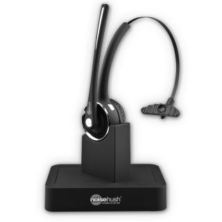 Over the Head Wireless Boom Mic Bluetooth Headset & Charging Dock For 