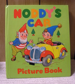 Noddys Car Picture Book Enid Blyton 1959 Mr Golly