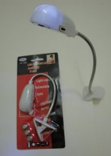BOOK LIGHT ,8 SUPER BRIGHT CLIP ON LIGHT WITH FLEXIBLE NECK , FREE 
