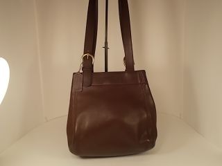 COACH Brown Leather SOHO WAVERLY BUCKLE TOTE SHOULDER Bag USA