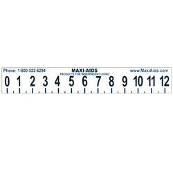 Large Print 12 inch Ruler with Braille Illustrated Al