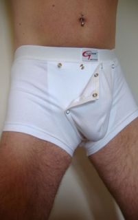  Mens Under Wear Boxers with C Ring Cod Piece