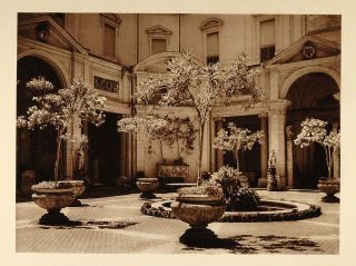   Belvedere Italy Vatican City Bramante Original Photogravure