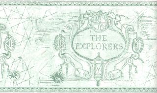   Explorers Adventure Compass Green Wall Paper Border EH00080