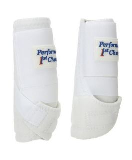    First Choice Miniature White Neoprene Sport Boots Horse Tack Equine