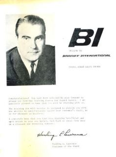 Braniff International Travel Agent Sales Course 1970S
